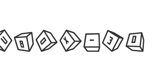 Cubox-3D ST font thumbnail